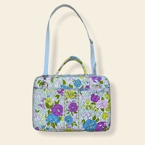 Vera Bradley slim zip laptop case crossbody